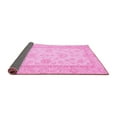thumbnail image 2 of Ahgly Company Indoor Square Oriental Pink Traditional Area Rugs, 5' Square, 2 of 4