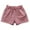Dark Pink, variant on LYMAYTER Kids Baby Girls Cotton Shorts Toddler Stylish Elastic Waist Shorts Summer Casual Sweat Pants for 1-8 Years