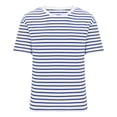 thumbnail image 1 of Pntutb Femmes Hauts Courts Tendance Mode Blouses Décontractées pour Femmes T-Shirt Rayé Col Rond Haut à Manches Courtes Sélections Éclair, 1 of 5