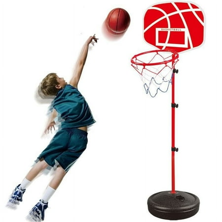 Toddler Basketball Hoop with Balls - Adjustable Height 2.5 ft -5.7 ft, Stand Basketball Set Sport Game, Indoor and Outdoor Preschool Playsets, Sportfor kids