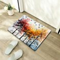 thumbnail image 5 of Autua Environmentally Friendly Trees Birds Sky Home Bath Mat Diatom Mud Quick Drying Rubber Backed 24x16in, 5 of 5