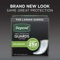 Depend Incontinence Guards for Men, Maximum, 52Ct