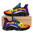 thumbnail image 1 of Zapatillas deportivas informales, cómodas y con amortiguación de aire para mujer con estampado de orgullo LGBT, transpirables, con cordones, suaves y planas, 1 of 6