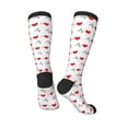 thumbnail image 4 of Balery Heartbeat Symbol Fun Novelty Socks Men'S Women'S Crew Socks Funny Crazy Novelty Socks Quirky And Cool Socks, 4 of 9