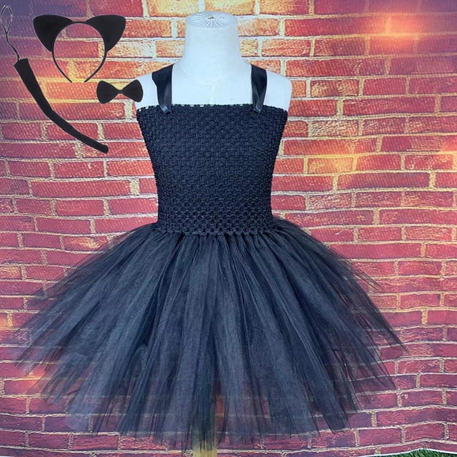 Robes pour Fille, Robe en Tulle Sans Manches à Volants, Robes d'Été pour Tout-Petites, Robe de Fête pour Filles, Robes pour Bébé 8-9 Ans