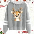 thumbnail image 2 of WILLBEST Sudadera Oversize para Mujer con Estampado Navideño Informal y Cordón Ajustable XX-Grande, 2 of 3