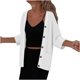 thumbnail image 3 of Conjuntos de trabajo para mujer,Cárdigan de manga larga para mujer, blusa con cuello abotonado y bolsillos, poliéster suave, ropa informal para el hogar, sopatenor, 3 of 9