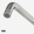 thumbnail image 2 of VIGO Cass Double Handle 8 in. Widespread Bridge Kitchen Faucet with Pull-Out Sprayer in Stainless Steel-VG02051ST, 2 of 15