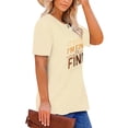 thumbnail image 2 of XCHQRTI It's Fine Womens Graphic Shirt Inspirational Plus Size Tees Everything is Fine Short Sleeve Summer Casual Tops, 2 of 7
