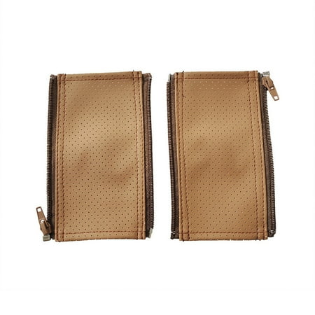 2Pcs/pack Strollers Grip Cover Tear Resistant PU Leather Protective Sleeve Quick Clean for Dedicated Model