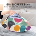 thumbnail image 4 of Yayeee Pillowcase Standard Size Set of 2 Satin Wrinkle Resistant Pillow Case, Green Geometric, 4 of 7