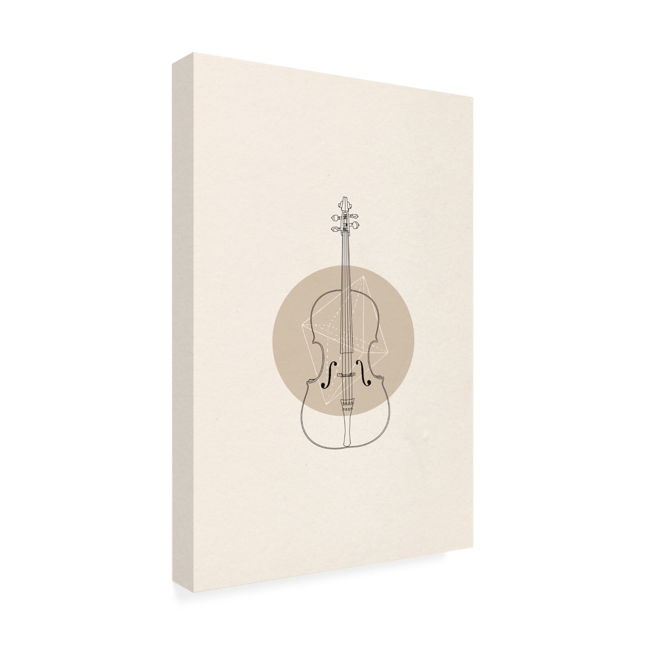 Trademark Fine Art Florent Bodart Cello Geo Canvas Wall Art