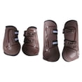 thumbnail image 4 of S SERENABLE 4Pcs Horse Boots Support Leg Guard for Jumping Riding Equestrian Accessories brown L, 4 of 9