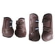 thumbnail image 5 of 4 Uds botas de caballo soporte protector de pierna para saltar montar accesorios ecuestres marrón XL, 5 of 8