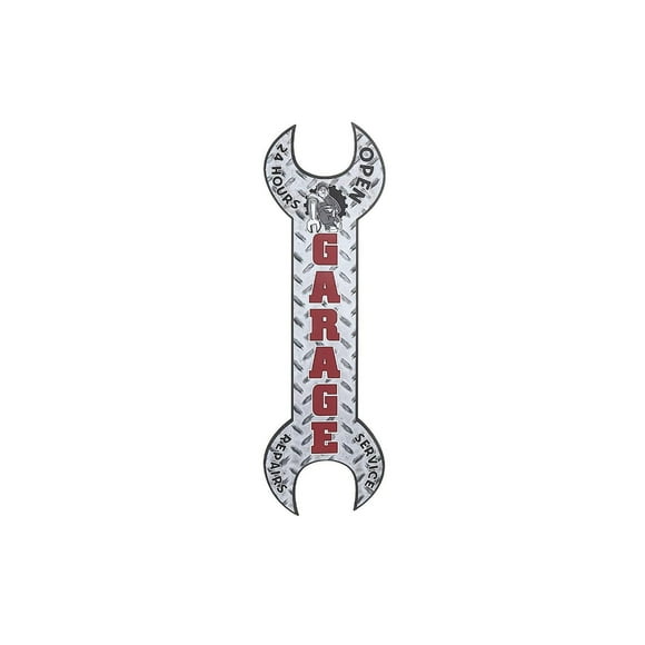 IH Casa Decor Metal Sign Garage Wrench