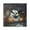 Black, variant on Ghost Read Book Wall Clock Square Clock Decoration Creative Clock Dual Use Black Pointer 7.78in