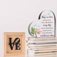 thumbnail image 4 of Sympathy Gifts for Loss of Loved One, Loss of Loved One Acrylic Keepsake, Butterfly Decoration Heart-shaped Acrylic Plaque, Funeral Remembrance Decor Plaque, 4 of 7