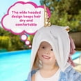 thumbnail image 5 of Dznils Kids Unicorn Flannel Hooded Bath Towel, Soft Absorbent Beach Towel, Pink, 5 of 11