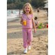 thumbnail image 4 of Conjunto de 2 piezas para niñas pequeñas: top sin mangas con cuello de muñeca y estampado a cuadros, y pantalón con cintura elástica., 4 of 9