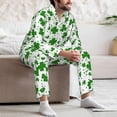 thumbnail image 7 of Sikiie St Patrick's Day4 Mens Pajama Set, Soft Warm Long Sleeve Sleepwear, Cozy Button-Down Pjs for Men-Medium, 7 of 7