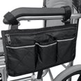 thumbnail image 1 of Sac de Rangement Latéral pour Accoudoir de Fauteuil, Poche Portable Convenant aux Roues en Bois et aux Mobiles, 1 of 5