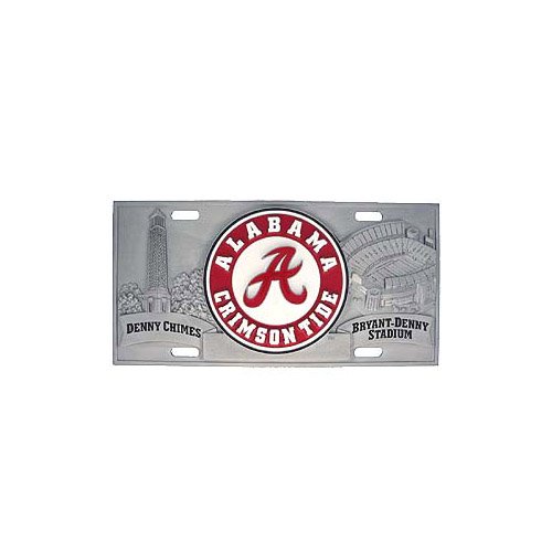 Alabama Crimson Tide Official NCAA 3D License Plate by Siskiyou 792137