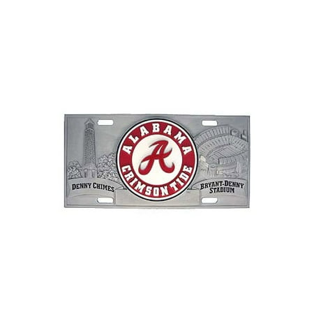 Alabama Crimson Tide Official NCAA 3D License Plate by Siskiyou 792137