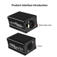 thumbnail image 3 of Dual Channel 6.5 XLR Mixer Balanced Audio Signal Isolator Eliminates Current Noise Audio Signal Isolator Audio System,1 * 6.5 XLR Audio Signal Isolator, 3 of 7