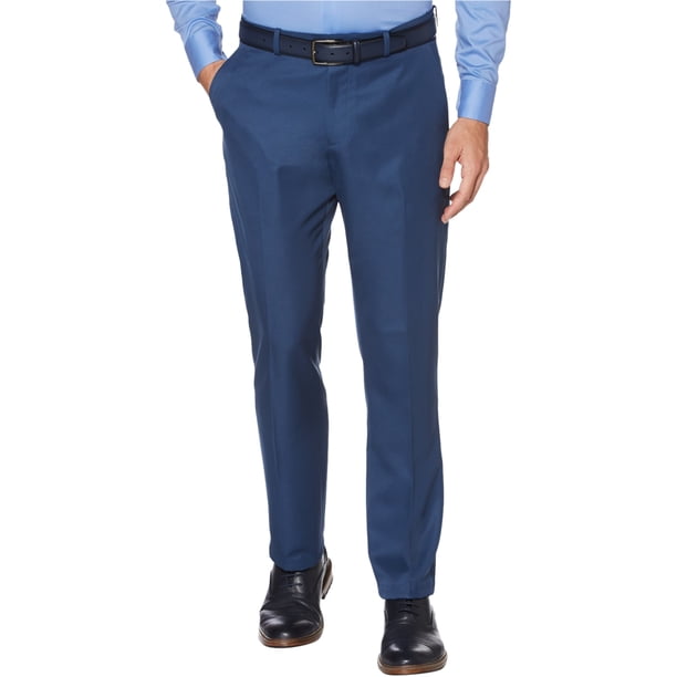 Pantalones casuales de ajuste recto Perry Ellis para hombre azul 30W x 30L