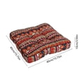 thumbnail image 3 of Decorative Square Cushion with Vibrant Patterns, Colorful Print Accent Pillow for Couch, Floor, or Bed, Adds Fun and Personality to Living Room, Dorm, or Bedroom Decor, Multi-Functional Seating, 3 of 6