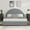 Dark Gray, variant on IDEALHOUSE Full Size Boucle Bed Frame with 2 Storage Drawers, Soft Upholstered Platform Bed Frame with Round Headboard, Heavy Duty, Wooden Slats, Noise Free, No Box Spring Needed, White