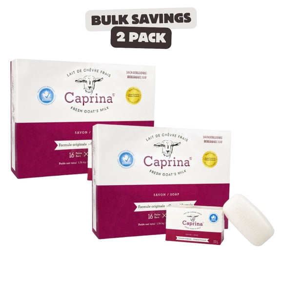 2 x Caprina Goat Milk Soap, 16 soaps each