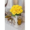 thumbnail image 3 of Artificial Rose Flower Dusty Rose Flowers Silk Flowers pcs with Long Stem Silk Roses Bouquet for Wedding Bridal Shower Party Home Decoration, 3 of 5