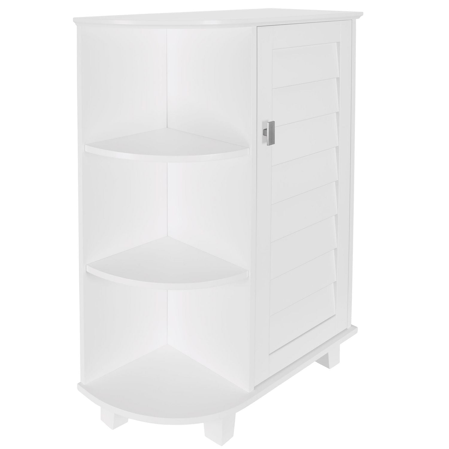 RiverRidge Home® Brookfield Single Door Floor Cabinet with Side Shelves - White