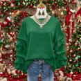 thumbnail image 2 of Womens Sweatshirt Sevevn Women's Round Neck Solid Color Loose Fitting Wrinkled Long Sleeve Sweatshirts, 2 of 7