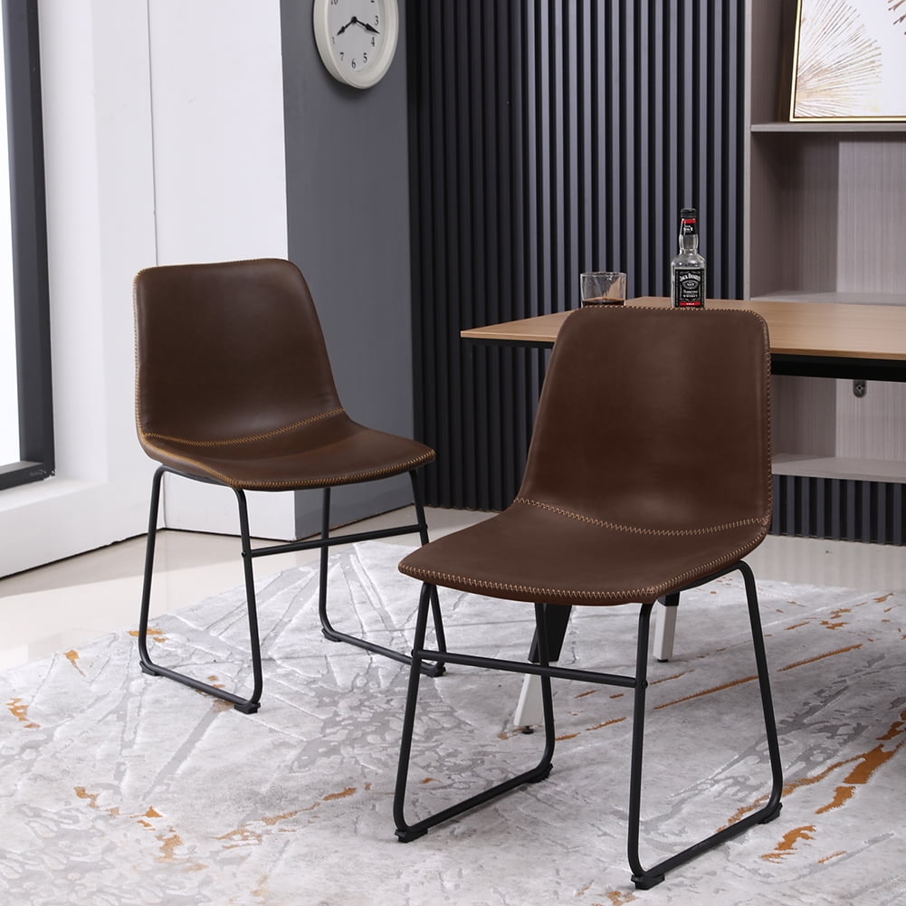 Kepooman Industrial 32.3"H Wrought Iron Bar Stool-Set of 2-Swivel Counter Coffee Chair, Dark Brown Kepooman Industrial 32.3"H Wrought Iron Bar Stool-Set of 2-Swivel Counter Coffee Chair, Dark Brown