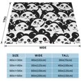 Cute Panda Animal Throw Blanket Soft Couch Cover Flannel Fleece