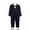 Navy-4, variant on MUXiin Boy's Tuxedos Toddler Formal Suits Set Kids Blue Black Slim Fit Suit for Weddings
