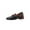 Black, variant on Xfvqtps Ladys Dress Shoes Metal Decoration Elegant Retro Low Heel Apron Toe Office Pumps Leather Shoes Heel High 3CM Black