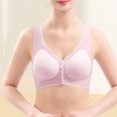 thumbnail image 6 of NIEWTR Bras for Seniors New Front Closure Bras for Older Women, Bra for Women Front Closure No Underwire Bra(Purple,3XL), 6 of 8