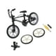 thumbnail image 3 of Mini artesanía: modelo de de aleación , neumático de repuesto y de herramientas, creativo decorativo, de juguete Negro Hugo Mini juguete de bicicleta de dedo de aleación, 3 of 7