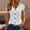 A34 White, variant on Blouses for Women V Neck Button Down Short Sleeve T Shirts Dressy Casual Summer Tops Fashion Tunic Loose Fit Solid Color Vacation Tee Shirts I Have