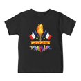 thumbnail image 4 of Hauts d'Été Unisexes pour Enfants Mode Été T-Shirt Imprimé Manches Courtes Col Rond T-Shirt Enfant Noir 10 Ans-11 Ans, 4 of 4