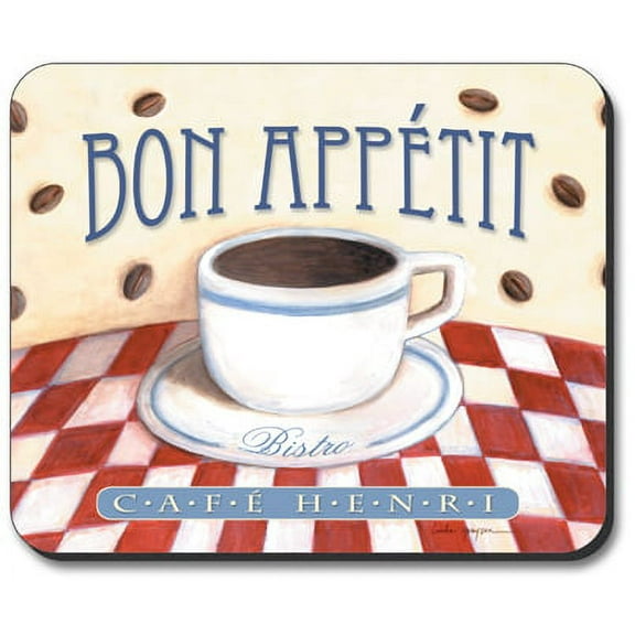 Art Plates Mouse Pad - Bon Appetit