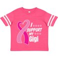 thumbnail image 3 of Inktastic Breast Cancer Awareness I Support My Gigi with Pink Ribbon Boys or Girls Toddler T-Shirt, 3 of 5