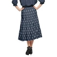 thumbnail image 4 of Moomaya Jupe en Coton avec Taille Élastique Jupe Évasée Imprimée Tenue d'Été, 4 of 5