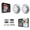 thumbnail image 1 of Transit Auto Rear Coated Disc Brake Rotors and Ceramic Pads Kit for Car Subaru Outback Legacy KGT-101515, 1 of 11