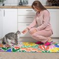 thumbnail image 3 of Pioneer Flower Floral Print Pattern Kitchen Rugs Sets Of 2,Anti Fatigue Kitchen Mat Rugs Non Slip Washable,Decorative Kitchen Floor Mats for Kitchen,Sink,Laundry,17"x30"+17"x47", 3 of 7