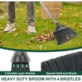 thumbnail image 3 of Broom Outdoor Indoor Commercial with 50 inches Long Handle,Perfect for Home Courtyard Garage Kitchen Office Lobby Room Floor(), 3 of 4