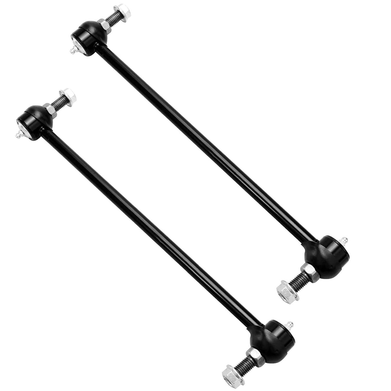 Detroit Axle - Front 10pc Suspension Kit for Buick Enclave Chevy Traverse GMC Acadia Limited Saturn Outlook, 2 Lower Control Arms 2 Sway Bars 4 Outer Inner Tie Rods 2 Boots Replacement